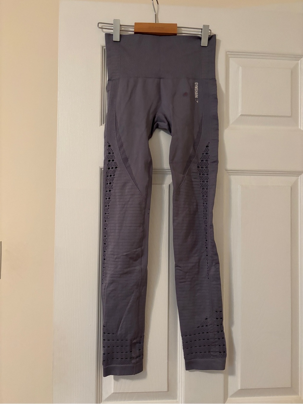 Gymshark High-Waist Purple Grey Seamless Leggings